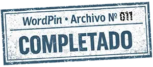 WordPin 011 sello que marca el archivo completado