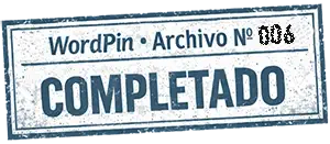 WordPin sello del archivo 006 completado