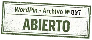 Sello marcado como abierto del archivo de WordPin 007