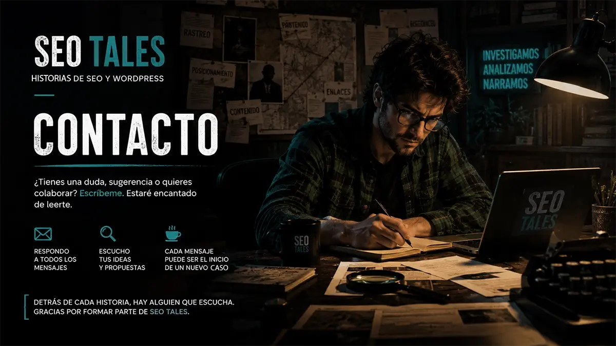 Luis en el escritorio de SEO Tales, respondiendo a mensajes mandados por usuarios