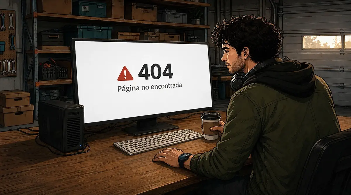 WordPin revisando un error 404 página no encontrada en WordPress desde su entorno de trabajo