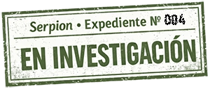 Sello del expediente Nº 004 de Serpion marcado como en investigación.