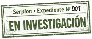 Sello del expediente N&ordm; 007 de Serpion. En investigaci&oacute;n