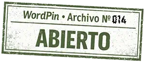 Sello que marca el archivo 014 de WordPin como abierto
