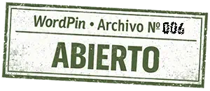 Sello del archivo 006 de WordPin marcado como abierto