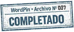 WordPin 007 sello de archivo marcado como completado