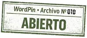Sello que marca como abierto el archivo 010 de WordPin