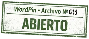 Sello del archivo 015 de WordPin marcado como abierto
