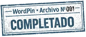 WordPin Archivo 001 completado tras resolver el problema en los permalinks del sitio web